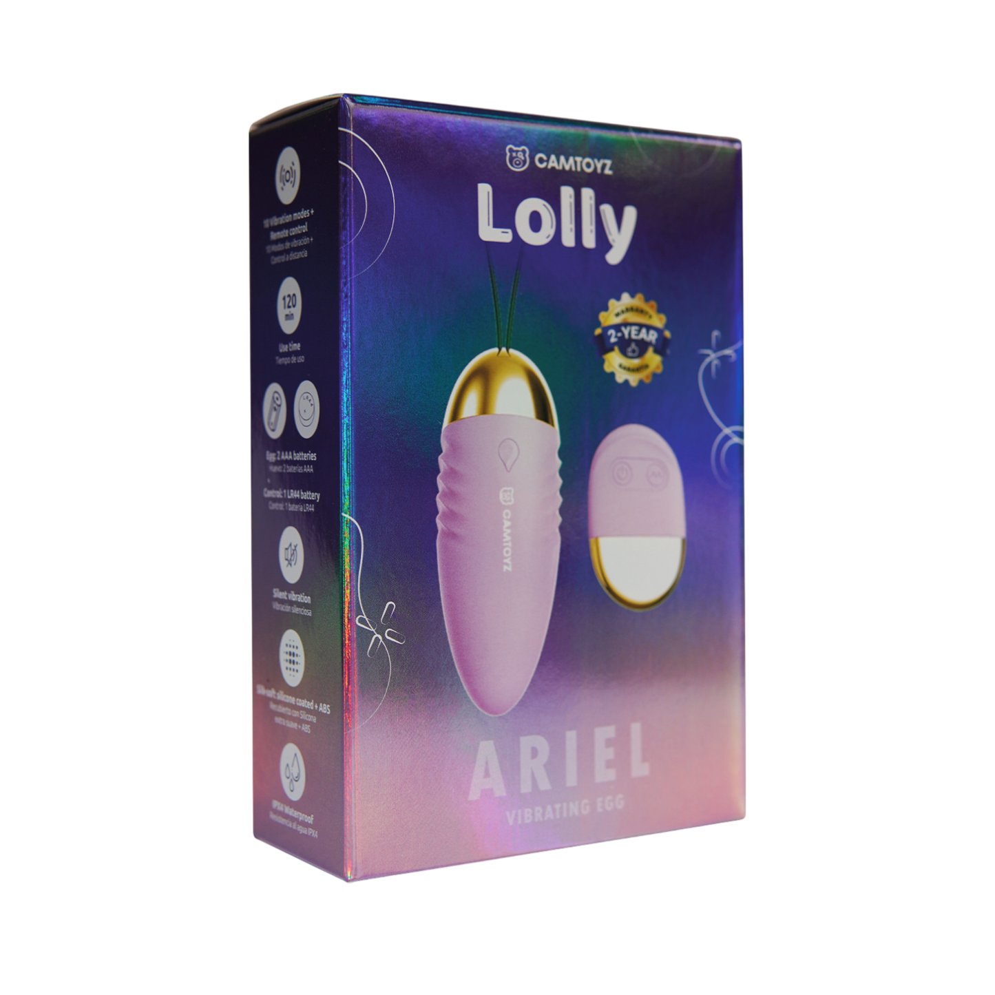 Bala Vibradora Ariel con Control Remoto: 10 Modos y Silicona
