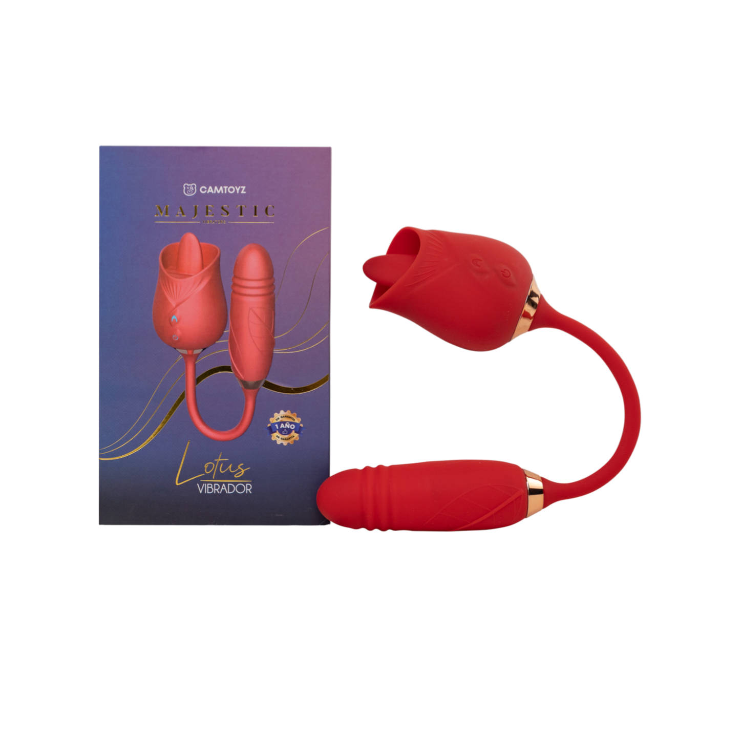 Vibrador Dual Rosa y Bala con Lengua | 10 Intensidades Recargable IPX7