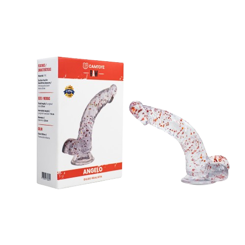Dildo Realista Angelo Transparente 20 cm