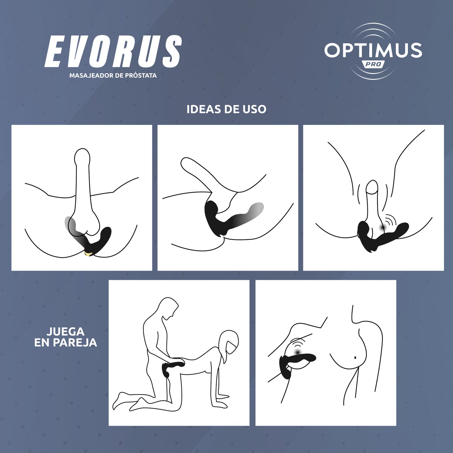 Estimulador de próstata evorus optimus pro