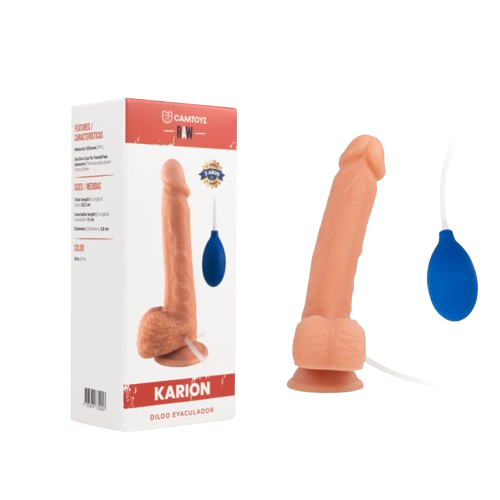 Dildo Realista Eyaculador Karion 21.5 cm