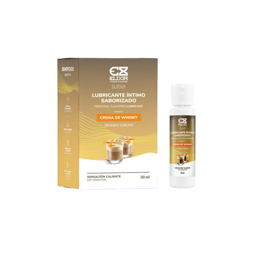 Lubricante saborizado y sensación caliente o frio Elixir